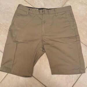 Volcom Men's Brown Flat Front Shorts